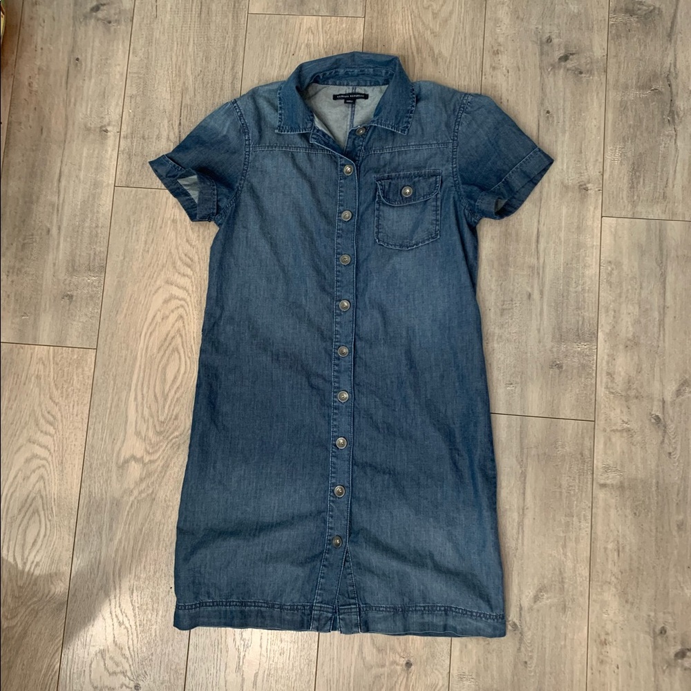 Denim shirt dress